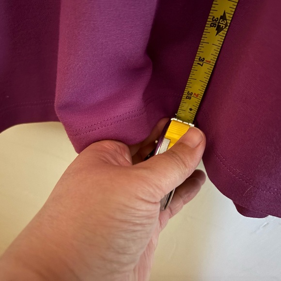Eloquii Sz 22 Purple Ponte Dress NWT from nonsmoking home - Picture 3 of 5